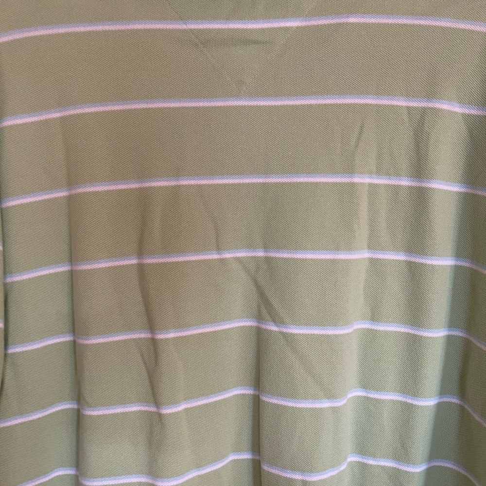 Tommy Hilfiger Men’s Lime Green Striped Classic Pique Polo Shirt XL - Picture 7 of 10